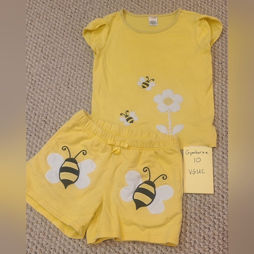 Gymboree Yellow  Bee Chic Kids Top And Shorts